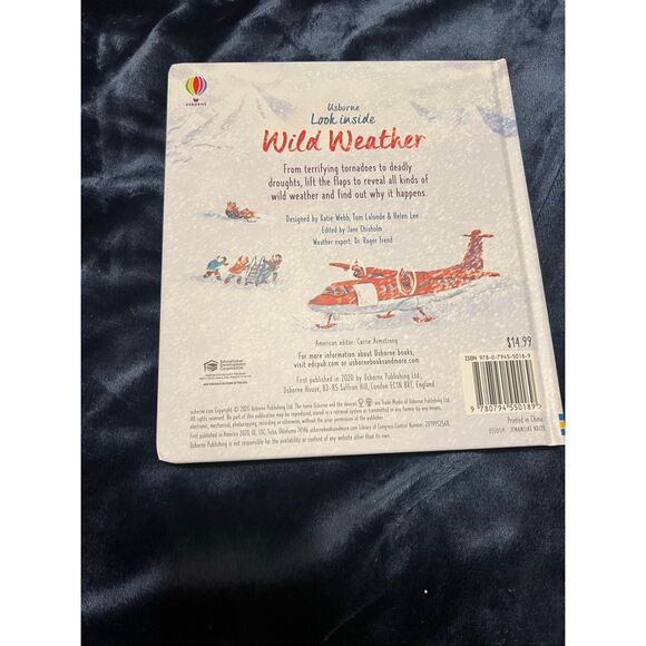 Usborne Wild Weather Lift the Flap Book - Picture 2 of 3